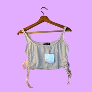 White Crop Top Brand new “Just Quella”